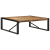 Stolik kawowy 100x100x35 cm lite drewno surowe mango