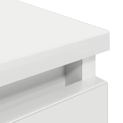 Szafka RTV Biała 100x35x54 cm Drewno klejone