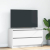 Szafka RTV Biała 100x35x54 cm Drewno klejone
