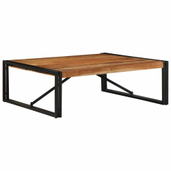 Stolik kawowy 100x100x35 cm lite drewno akacjowe