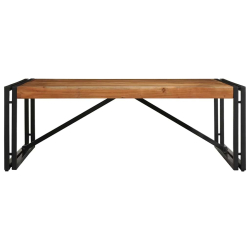 Stolik kawowy 100x100x35 cm lite drewno akacjowe