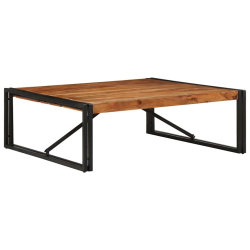 Stolik kawowy 100x100x35 cm lite drewno akacjowe