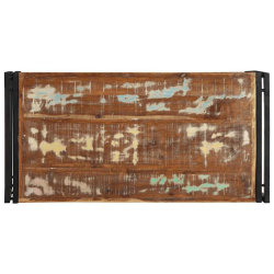 Stolik kawowy wielokolorowy 100x50x35 cm lite drewno odzyskane