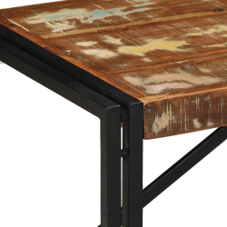 Stolik kawowy wielokolorowy 100x50x35 cm lite drewno odzyskane