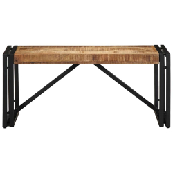 Stolik kawowy 80x40x35 cm lite drewno surowe mango