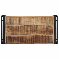 Stolik kawowy 80x40x35 cm lite drewno surowe mango