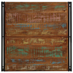 Stolik kawowy wielokolorowy 100x100x35 cm lite drewno odzyskane