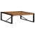 Stolik kawowy wielokolorowy 100x100x35 cm lite drewno odzyskane