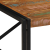 Stolik kawowy wielokolorowy 100x100x35 cm lite drewno odzyskane