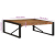 Stolik kawowy wielokolorowy 100x100x35 cm lite drewno odzyskane