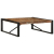 Stolik kawowy wielokolorowy 100x100x35 cm lite drewno odzyskane