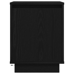 Szafki nocne z oświetleniem LED 2 szt. Czarne 38x34x50 cm