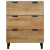 Komody 2 szt. Brązowe 60x33x75 cm Drewno lite Mango