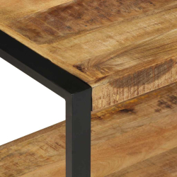 Wieszak na ubrania 80x40x190 cm lite drewno surowe mango