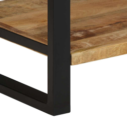 Wieszak na ubrania 80x40x190 cm lite drewno surowe mango