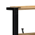 Wieszak na ubrania 80x40x190 cm lite drewno surowe mango