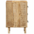 Szafka nocna 2 szt. 37x32x50 cm Drewno lite surowe mango