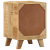Szafka nocna 2 szt. 37x32x50 cm Drewno lite surowe mango