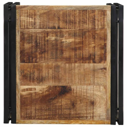 Stolik kawowy 50x50x35 cm lite drewno surowe mango