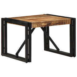 Stolik kawowy 50x50x35 cm lite drewno surowe mango