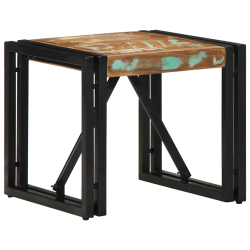 Stolik kawowy wielokolorowy 40x40x35 cm lite drewno odzyskane