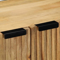 3-częściowy kredens brązowy 60x33x75 cm lite drewno mango