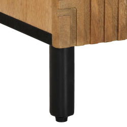 3-częściowy kredens brązowy 60x33x75 cm lite drewno mango