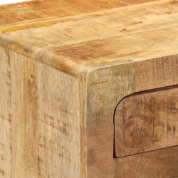 Szafka nocna 37x32x50 cm Drewno lite Surowe Mango