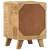 Szafka nocna 37x32x50 cm Drewno lite Surowe Mango
