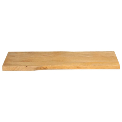 Blat stołu, 80x40x2,5 cm, naturalna krawędź, lite drewno mango