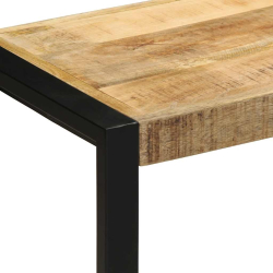 Ławka 60x35x45 cm lite drewno surowe mango