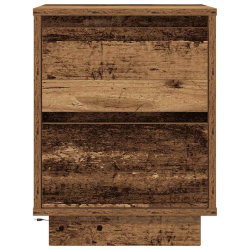 Szafki nocne z oświetleniem LED 2 szt. Stare drewno 38x34x50 cm