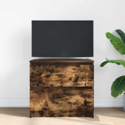 Szafka RTV Dąb wędzony 60x35x54 cm Drewno klejone