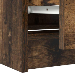 Szafka RTV Dąb wędzony 60x35x54 cm Drewno klejone