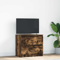 Szafka RTV Dąb wędzony 60x35x54 cm Drewno klejone