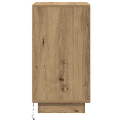 Szafka nocna z oświetleniem LED Dąb Artisan 38x34x65 cm