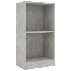 Regał, szarość betonu, 40x24x75 cm, materiał drewnopochodny