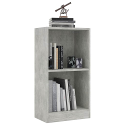 Regał, szarość betonu, 40x24x75 cm, materiał drewnopochodny
