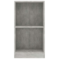 Regał, szarość betonu, 40x24x75 cm, materiał drewnopochodny