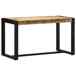 Ławka 80x35x45 cm lite drewno surowe mango