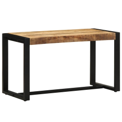 Ławka 80x35x45 cm lite drewno surowe mango
