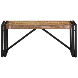 Stolik kawowy wielokolorowy 80x40x35 cm lite drewno odzyskane
