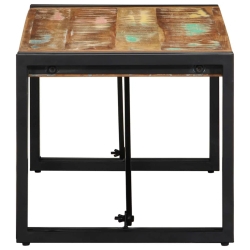 Stolik kawowy wielokolorowy 80x40x35 cm lite drewno odzyskane