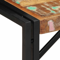 Stolik kawowy wielokolorowy 80x40x35 cm lite drewno odzyskane