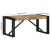 Stolik kawowy wielokolorowy 80x40x35 cm lite drewno odzyskane