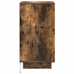 Szafka nocna z oświetleniem LED Dąb wędzony 38x34x65 cm