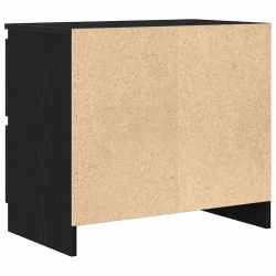 Szafka RTV Czarna 60x35x54 cm Drewno klejone