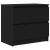 Szafka RTV Czarna 60x35x54 cm Drewno klejone