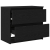 Szafka RTV Czarna 60x35x54 cm Drewno klejone