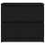 Szafka RTV Czarna 60x35x54 cm Drewno klejone